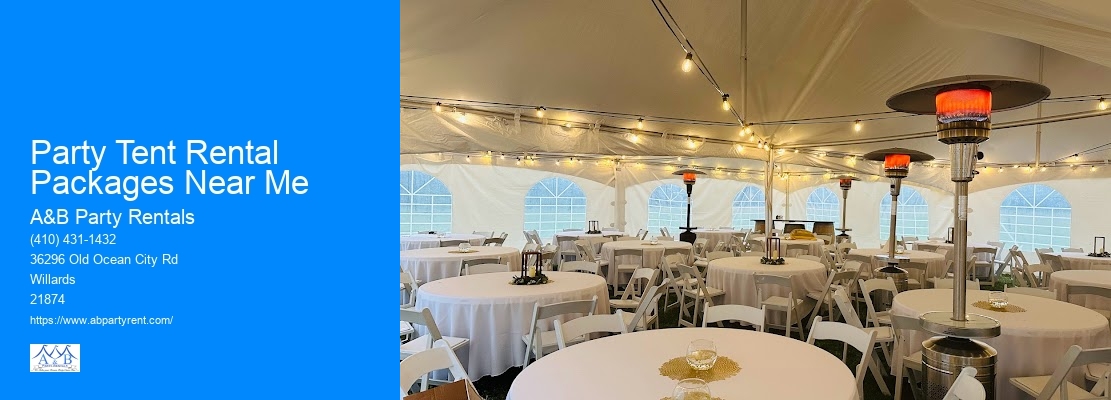 Party Tent Rental Packages Near Me