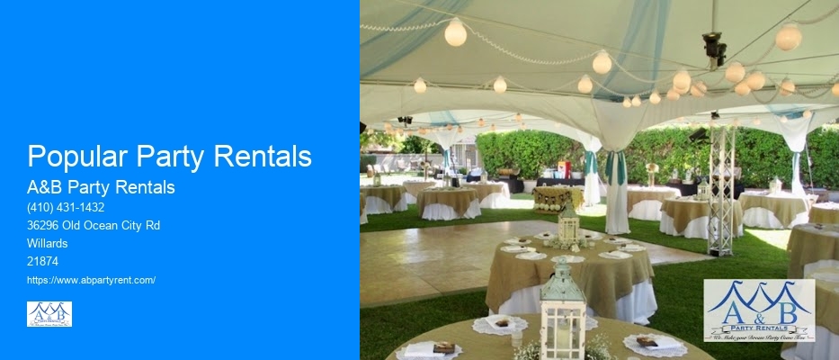 Popular Party Rentals