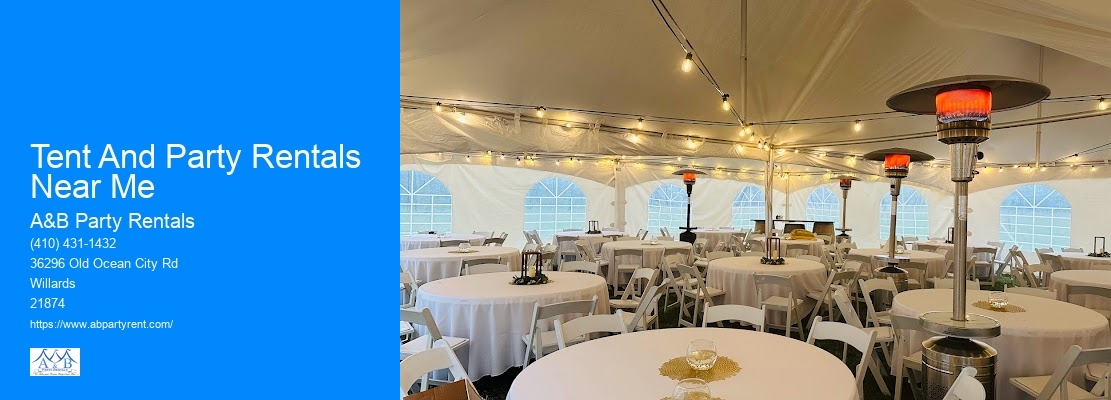 Party Rentals Tent Rentals Near Me