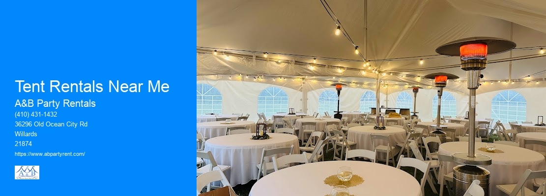 Tent And Table Rental Packages Near Me